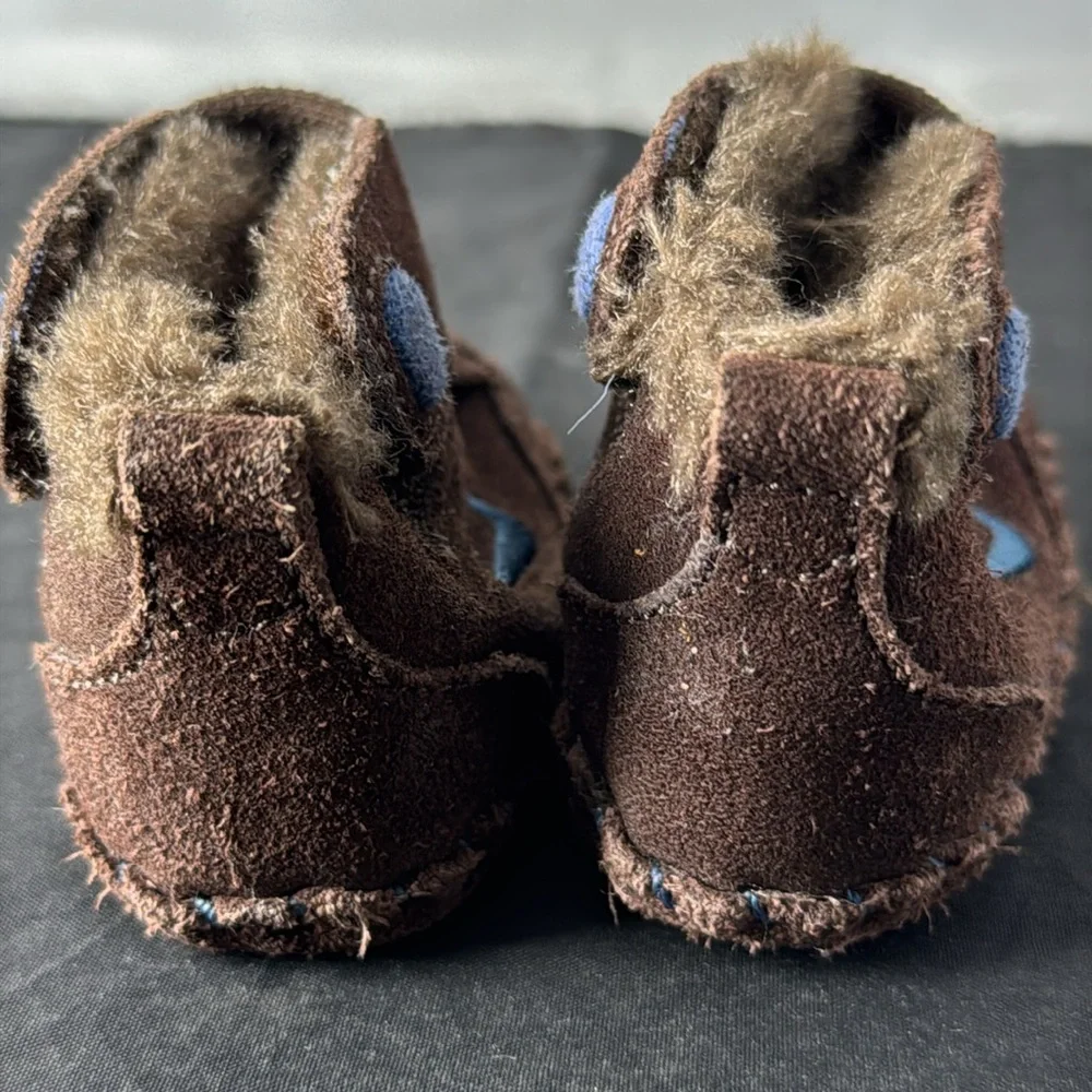 Vintage Nike Baby Crib Sneaker Booties 1C brown boots RARE